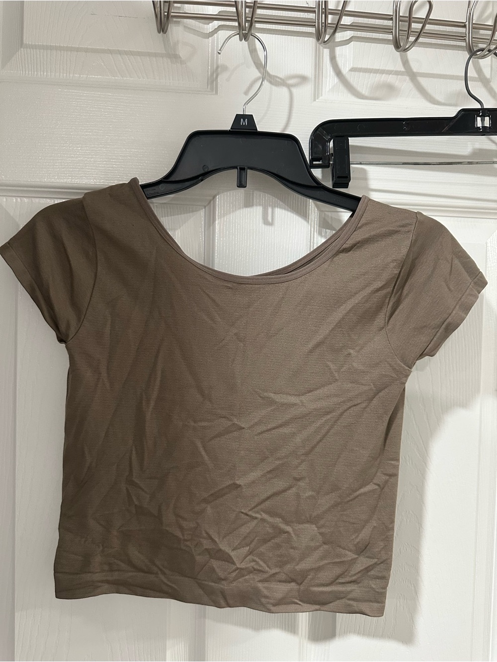 Free PeopleWomen's Short Sleeve Scoop Neck Top in Brown